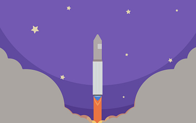 Rocket 2d design graphic design illustration logo rocket space ui ux vector