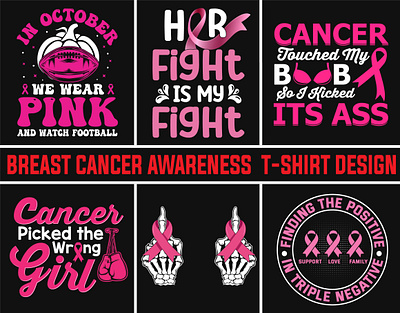 Breast Cancer Awareness T-Shirt Design adobe llustrator awareness branding breast cancer design female halloween illustration logo mom octobor pink retro t shirt shirt t shirt t shirt design tshirt tshirt design tutorial vector woman