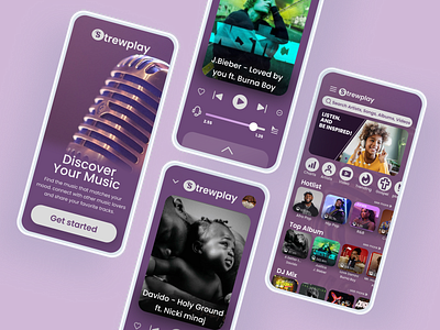 Strewplay music app app music app ui