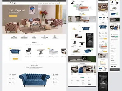 ERP Sofa Bespoke dashboard design erp flat illustration intranet minimal trending ui ux website