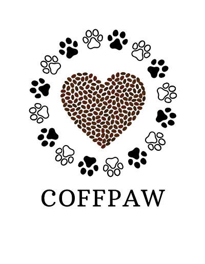 coffpaw animal bean caffeine cat coffee dog heart love paw paws pun puns text word