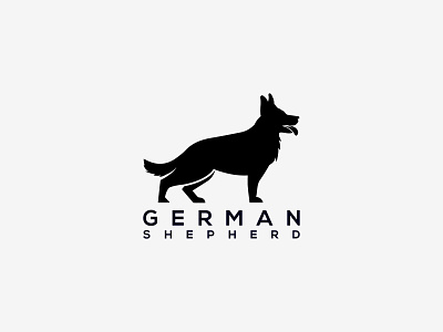 German Shepherd Logo animal logo dog logo german shepherd logo k9 k9 dog k9 dong logo k9 logo