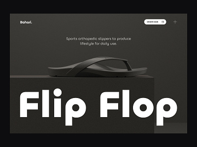 Bahari Flip Flop inteface interection ui web webflow