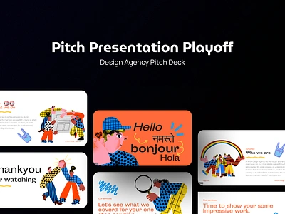 Pitch Presentation Official Playoff animated presentation charecter design graphic design illustration modern design modern presentation pitch deck pitch presentation pitch.com playoff ppt presentation saloni saloni artorian