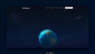 Landing for Educational Platform 3d animation design landing ui web web design