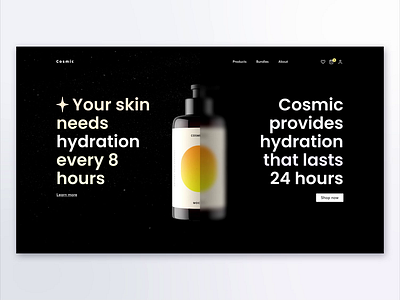 Cosmetic store concept animation beauty cosmetic design graphic design ui web