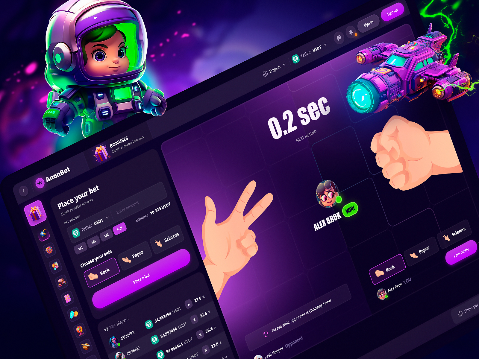 Online Casino Coin Flip Interface by Bang Bang Studio on Dribbble