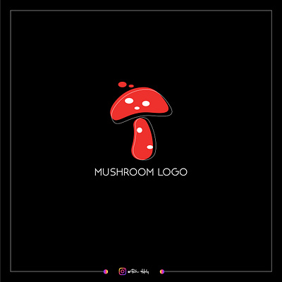 Mushroom logo design abstract logo app logo branding design gradient logo illustration lettermark logo logo design