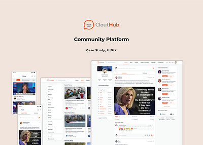 Clouthub | Community Platform casestudy community platform figma product design project ui