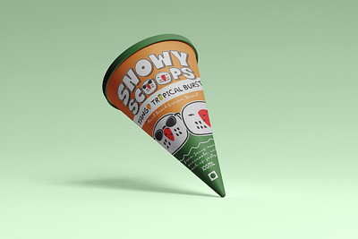 Snowy Scoops™ Ice Cream animation branding design graphic design illustration logo social media ui ux vector