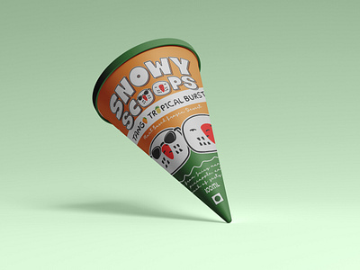 Snowy Scoops™ Ice Cream animation branding design graphic design illustration logo social media ui ux vector