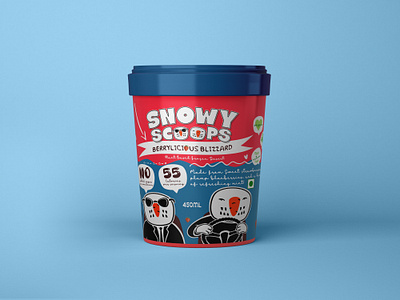 Snowy Scoops™ Ice Cream animation branding design graphic design illustration logo social media ui vector