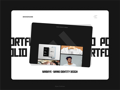 Portfolio Section art direction graphic design personal website ui uiux website website design