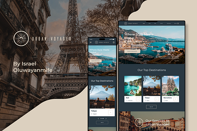 Urban Voyager | Travel Agency Landing Page daily dailyui landingpage travelagency web design