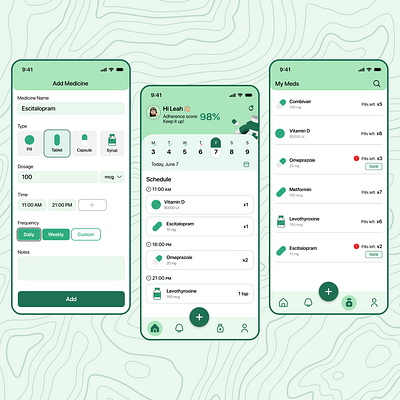 Medication App Design design medic medication ui ux