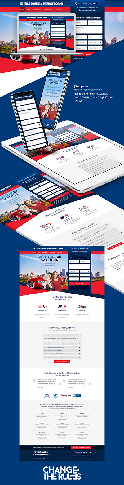 Landing Page Design using Bootstrap Grid bootsrap design responsive web design ui