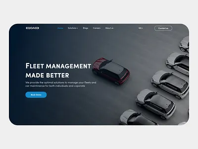 Qoad - Software Development Company Website 💼 graphic design landing page design ui web design