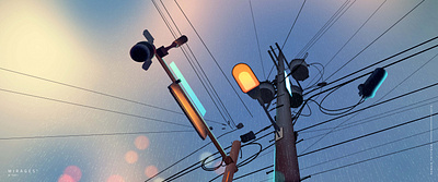 Tokyo akihabara architecture city culture electric hood illustration light neon pole walk