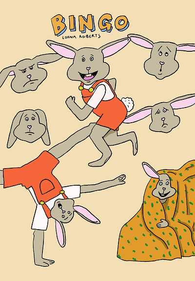 Bingo Bunny animals cartoon character design childrens book illustration picture book picture book illustration