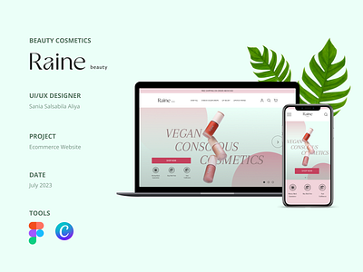 Raine Beauty (eCommerce Website) UI/UX Design branding ecommerce shopify ui website