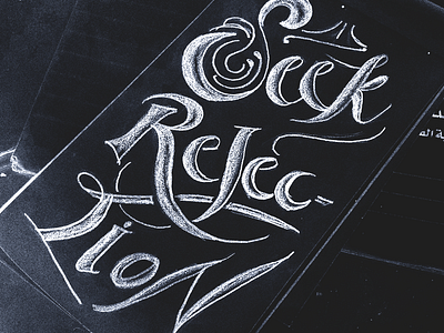 Seek Rejec-tion branding creative lettering custom typography design inspiration detailed english lettering graphic design hand lettering lettering ideas lettering inspiration lettering styles quotes sketch sketches traditional lettering typographic design typography vintage vintage lettering work in progress