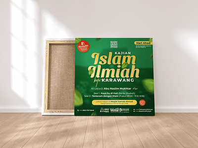 2022 - ISLAMIC POSTER KARAWANG ISLAMIC STUDIES branding charity design flyer graphic design indonesian islamic poster scientific