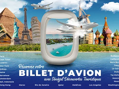 Poster Design n°1 - Window Office for SDT - Travel Agency branding design graphic design illustration poster poster design travel agency design travel design travel poster design typography