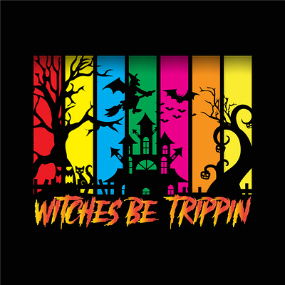 Witches be trippin 6 halloween tshirt 2023