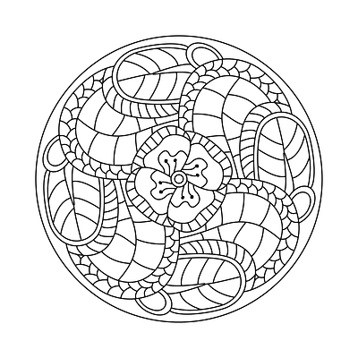 Mandala coloring design 9 illustration mandala mandala design