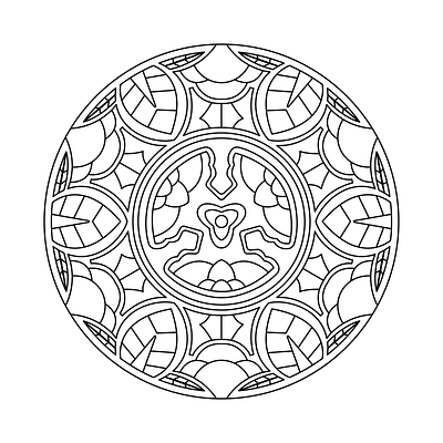 Mandala coloring design 10 illustration mandala mandala design