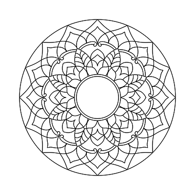 Mandala coloring design 11 illustration mandala mandala design