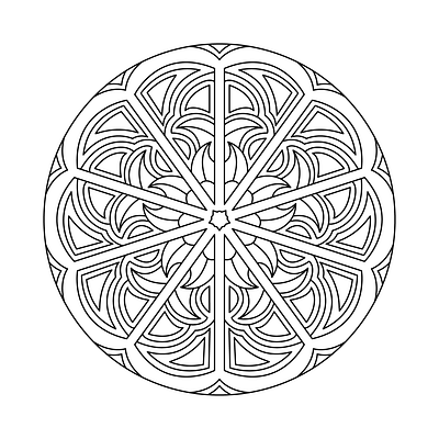 Mandala coloring design 13 illustration mandala mandala design