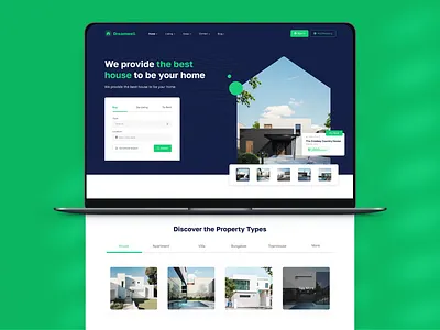 Real Estate Marketplace Website business clean design figma house listing listing property marketplace professional property real estate ui design uiux website design
