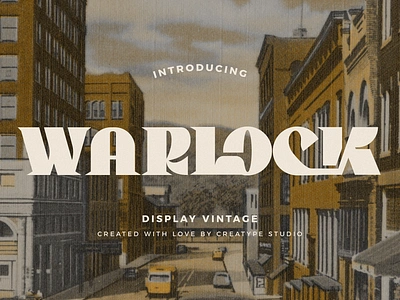 Warlock Display Vintage sans