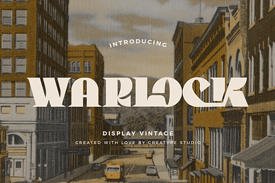 Warlock Display Vintage sans