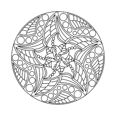 Mandala coloring design 16 illustration mandala mandala design