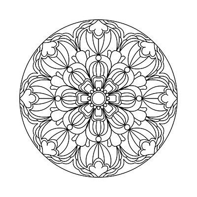 Mandala coloring design 17 illustration mandala mandala design