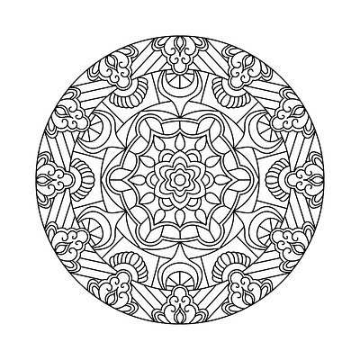 Mandala coloring design 20 illustration mandala mandala design