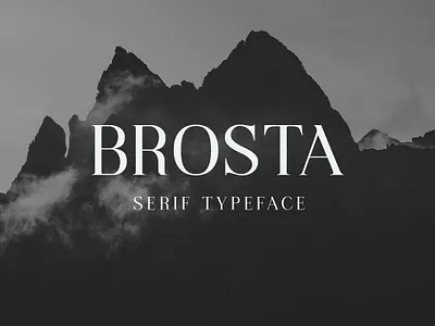 Brosta Serif Fonts cosmetic