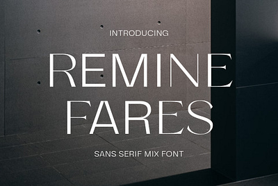 Remine Fares Mix Font branding design font graphic design illustration logo typography ui ux vector