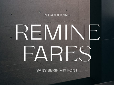 Remine Fares Mix Font branding design font graphic design illustration logo typography ui ux vector