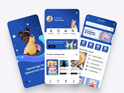 😺Cat Care App Design appdesign ecommerce uiexploration uiuxdesign