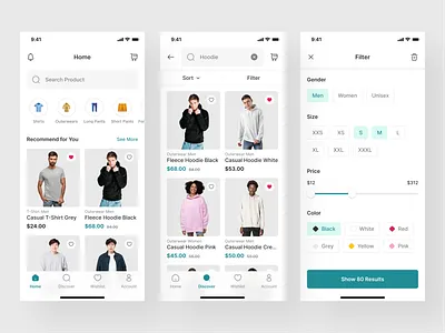 Stylo - Fashion Marketplace Mobile App UI Kit [Filter] app design app ui kit bottom sheet fashion fashion show filter ios iphone kit mobile app product design product kit search ui ui design ui kit uiux ux ux design zara