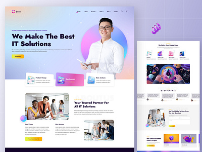 Coze - IT Solutions & Technology Services cyber security designtrend envytheme it solutions software company technology ui ux ui uxdesign