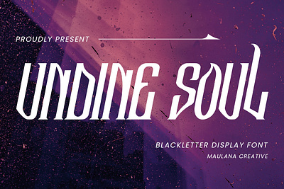 Undine Soul Blackletter Display Font branding font fonts graphic design logo nostalgic