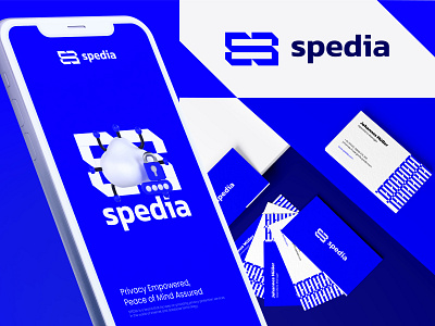 Spedia Brand identity brand brand identity branding database internet logo logogram logotype mark security stationery technology visual identity