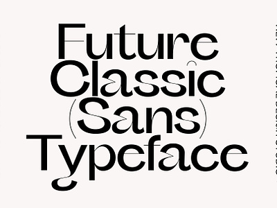 Future Classic Sans Typeface