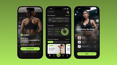 Fitlife+ | Fitness App app design gym mobile ux workout
