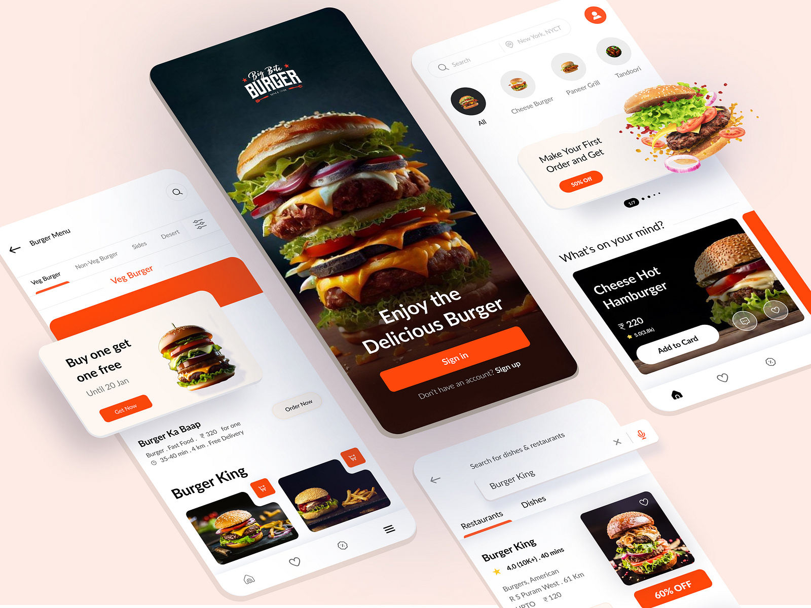 Food Delivery Mobile Application UI/UX Design by swetha. design on Dribbble