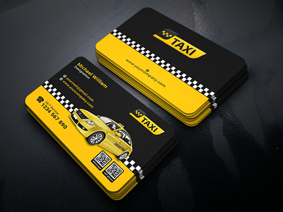 Texi Company Business Card Design 1 business card name card taxi company business card texi card